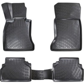 Resim Bmw 7 Serisi E38 1998-2001 3D Siyah Havuzlu Paspas Takımı 