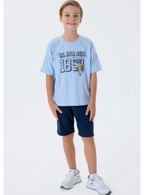 Resim U.s. Polo Assn. Erkek Çocuk Mavi Bermuda Takım Us2444-c-v1 Mavi 
