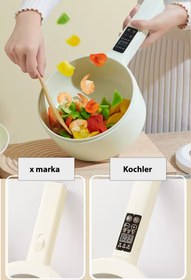 Resim kochler Çok Amaçlı Elektrikli Tencere | 700W | 1.8L | Buharlı ve Yağda Pişirme Özellikli Pilav Pişirme 