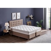 Resim Nironyatak Niron Helen 160X200 Çift Kişilik Yatak Baza Başlık Seti Aloe Vera 