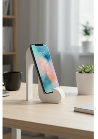 Resim Beyaz Topuklu Ayakkabı Masa Üstü Cep Telefonu Tablet Tutucu Tutacağı Standı Us-t002 Beyaz 