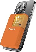 Resim VARTA Power Bank 5.000mAh, powerbank magnetico, Mag Pro Power on Demand, caricabatterie portatile con USB C, compatibile con MagSafe e Qi Standard (per compatibilità con iPhone e Android), arancia 