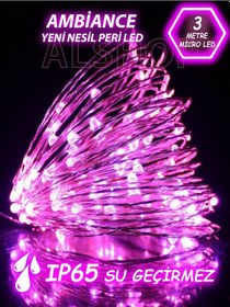 Resim Peri Led Işık 3 Metre Pembe 