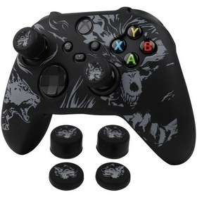 Resim Cloud011 Xbox Series S Kumanda Kılıfı Gri Yumuşak Silikon Kapak Ve Joystick Başlıkları 