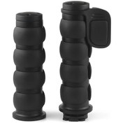 Resim Dream011 Siyah Beyaz 25mm Kaymaz Motosiklet Gidon Tutamacı Dayanıklı Alüminyum Alaşım 