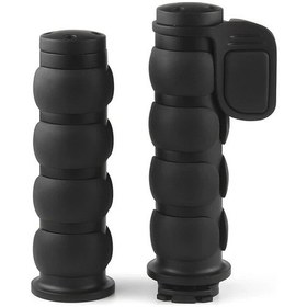 Resim Dream011 Siyah Beyaz 25mm Kaymaz Motosiklet Gidon Tutamacı Dayanıklı Alüminyum Alaşım 