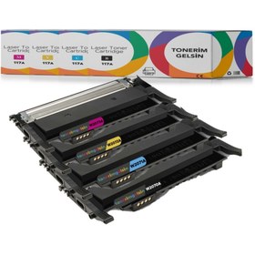 Resim HP 117a - W2070a Set Takım Toner Çipli Toner Set - Color Laser Mfp 179fnw- W2070/w2071/w2072/w2073 
