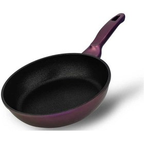 Resim Çizilmez Büyük Döküm 2.6 Litre 26 CM Mor Kulplu Tava 