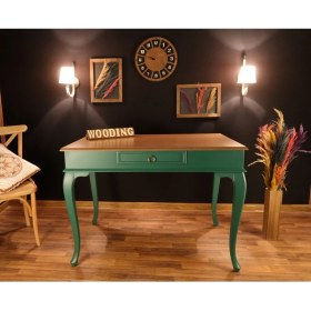 Resim Wooding 100 cm Çekmeceli Masif Çalışma Masası 