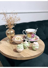 Resim Fbt Yan Sehpa ,tepsi,ayarlanabilir Koltuk Kol Sehpası Ceviz 