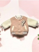 Resim Kız Bebek Nakışlı Peluş Mont-14880 Pudra 