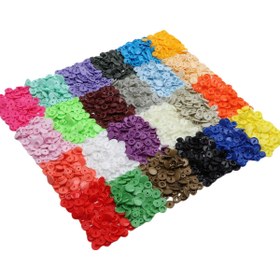 Resim SeraSelin 30 Adet Ateş Kırmızı Çıtçıt Plastik, T5 = 12,4 Mm, Dikişsiz, Kolay Takılır, Ateş Kırmızı Çıt Çıt 