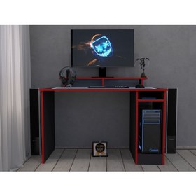 Resim KONAK EV EŞYALARI Red Star Gaming 1.Kalite 100% MDF Bilgisayar Masası,Çalışma Masası,Oyuncu Masası,Gamer,MDF, 