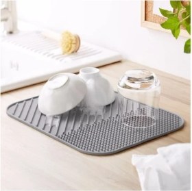 Resim Hane216 Silikon Bulaşık Kurutma Matı - Bulaşıklık - Bulaşık Altlığı - Bulaşık Kurutmalığı 