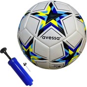 Resim Avessa FT-800 Futbol Topu 4 Astarlı Sert Zemin Halı Saha Topu Maç Topu 420 gr + Top Pompası 
