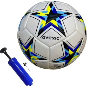 Resim Avessa FT-800 Futbol Topu 4 Astarlı Sert Zemin Halı Saha Topu Maç Topu 420 gr + Top Pompası 