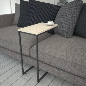 Resim Pasific Home Callen Yan Sehpa, Metal Tekerlekli Yan Sehpa ,Meşe 