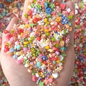 Resim 200 Adet Mini Çiçek ve Yıldız Boncuk Seti - Canlı Reçine El Sanatları Boncuklar DIY Takı, Saç Aksesuarları & Tırnak Sanatı Süslemeleri için, Çok Renkli Çiçekli & Yıldız Şekilleri Yaratıcı Projeler İçin, Takı Yapımı İçin Boncuklar 