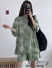 Resim Mali.one Kore Tarzı Oversize Ev Pijaması Takım 158924779 Yeşil 