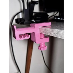 Resim TRAK3D Premium Pembe Macenta Asılabilir Kulaklık Standı - Şık V3 Modeli, Kaydırmaz Keçeli, Ergonomik 
