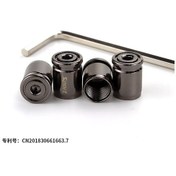 Resim Samdoo Dayanıklı Ve Kompakt Spor Araç Lastiği Metal Kapak - Hırsızlığa Karşı Titanyum Siyah 