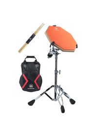 Resim Maxword Dd-239or Pro Bateri Davul Çalışma Pedi Seti Drum Practice Pad Full Set 