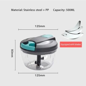 Resim Manuel Kıyma El Çekti Sebze Kesici 500ml/900ml Mutfak Gereçleri 