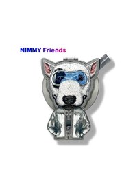 Resim Magsafe Uyumlu Değiştirilebilir Manyetik 3d Nakışlı Ve Fermuarlı Köpekli Telefon Standı 2.0 
