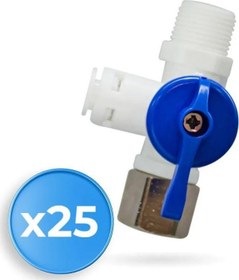 Resim Filter Store Su Arıtma Cihazı 3/8 (Combo) İkili Hat Alma Aparatı 25 Adet 