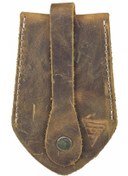 Resim Anka Hakiki Deri Hazneli Anahtarlık Crazy Taba 