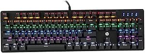 Resim Hp GK100F Mekanik Gaming Oyuncu Klavye Mavi Switch İngilizce Q 