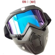 Resim Tex 710 Jet Kask Maskesi, Jet Kask Maskesi Şeffaf Cam 