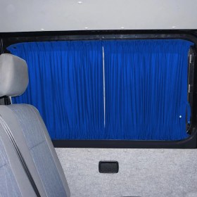 Resim Oto Pandami Opel Vivaro A 2001-2014 Uyumlu Mavi Raylı Oto Perde Takımı 