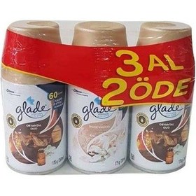 Resim Glade Otomatik Sprey Oda Kokusu Yedek Oryantal Oud + İpeksi Vanilya 3 x 269 ML 
