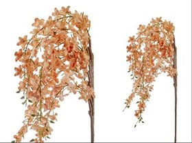 Resim Yapay Sarkık Çiçek Dalı, Şeftali Rengi, 104 cm, Dekoratif 