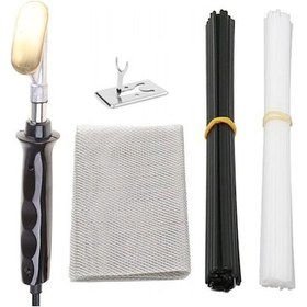 Resim 50w Araba Tamponu Tamir Takımı Düzeltme Aleti Plastik 40 Çubuk Kaynak Takımı Araba Tamponu Tamiri İçin Kaynak Makinesi Çatlak Tamiri Ağ 