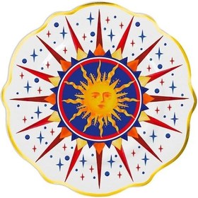 Resim Baci Milano Dolce Vita Güneş Desenli Tatlı Tabağı 21 Cm Beyaz 