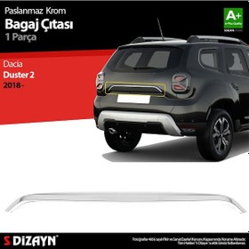 Resim S-Dizayn Dacia Duster Krom Bagaj Çıtası 2018 Üzeri 