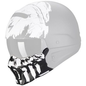 Resim Scorpion Combat Evo Marauder Maske Mat Siyah Beyaz 