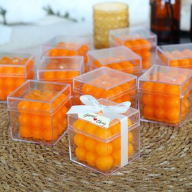 Resim 10'lu Özel Kutulu Bubble Mum Söz, Nişan, Kına, Nikah Hediyesi 