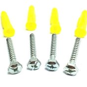 Resim The LOG INVEST Plastik Dübel + Vida (yıldız + Anahtar Uç) (100 Adet) 