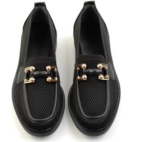 Resim Bambi Siyah Kadın Loafer Ayakkabı K01474222282 Siyah 