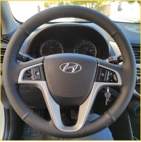 Resim Hyundai Accent Blue Uyumlu Araca Özel Deri Direksiyon Kılıfı 