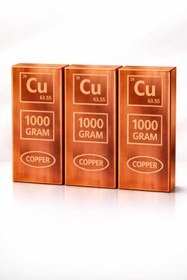 Resim W-Design 3 adet Lama Bakır 99,99 Cu 1000 Gr+1000 Gr+1000 Gr Toplam 3000 Gr 