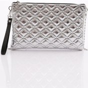 Resim Dgn 4004 Kadin Baklava Dilimi Desenli Portföy Çanta 4004-2337-R13929 Gümüş 