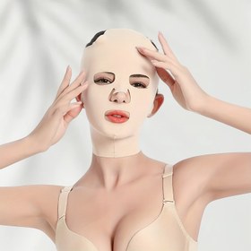 Resim 1 adet, yeniden kullanılabilir tam yüz eğitimi kemeri, çift çene azaltıcı, çene kaldırma kemeri, V şekilli maske, nefes alabilen kumaş, ayarlanabilir kemer tasarımı, farklı yüz özelliklerine uygun, tanrıçalar için temel aksesuar 