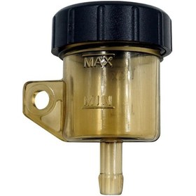 Resim Sones 2 Adet Motosiklet Modifikasyon Off-road Araç Düz Pompa Şeffaf Yağ Bardağı Fren Pompası Yağdanlık Düz Kahverengi 