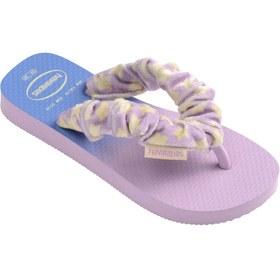 Resim Havaianas Mor Kız Çocuk Terlik FLUFFY 