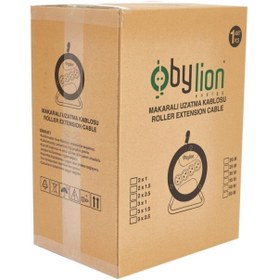 Resim Bylion Seyyar Makaralı Uzatma 3*2,5 mm 50 mt Termal Sigortalı 