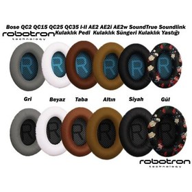 Resim Bose Qc2 Kulaklık Pedi Qc25 Ae2 Qc2 Qc15 Qc35 Qc35Ii Süngeri Açık Gri - Siyah 